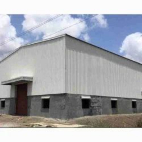 Industrial Prefabricated Factory Shed - Cement Board, Concrete, Glazed Tile, Steel, Grey | Lightweight, Modular, Stable Framework, Easy Installation