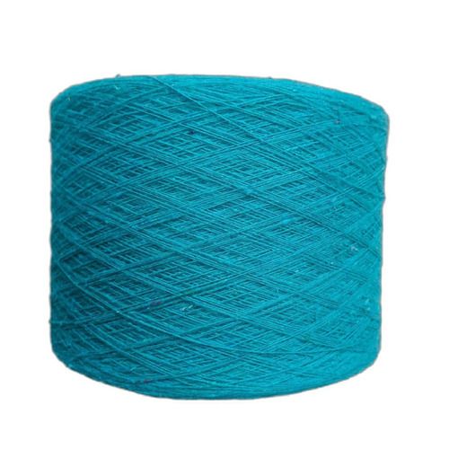 Shakuntala Green Cotton Yarn - 1 Ply, Open End, Bright Lustre | Washable, Plain, Heavy Fabric Textile Use