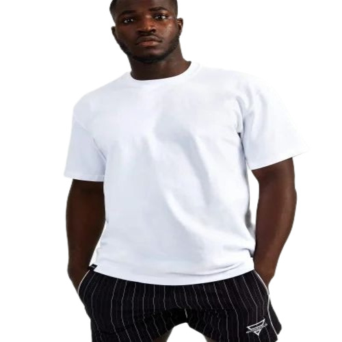 White Round Neck T Shirt