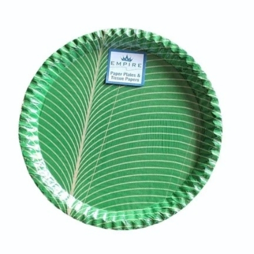 13inch Green Printed Paper Plate