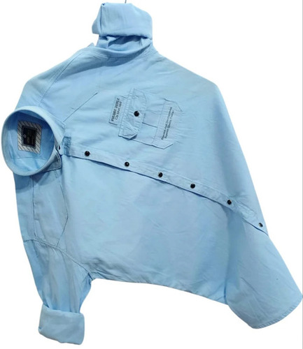 Cotton Plain Men Casual Shirt - Collar Style: Button Down