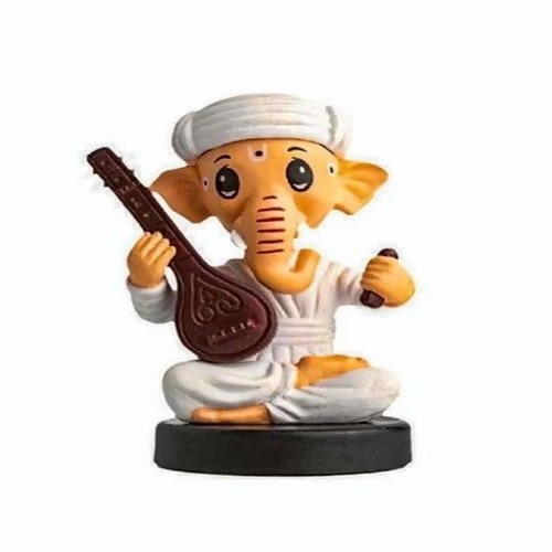 Bobble Head Sitting Ganeshji