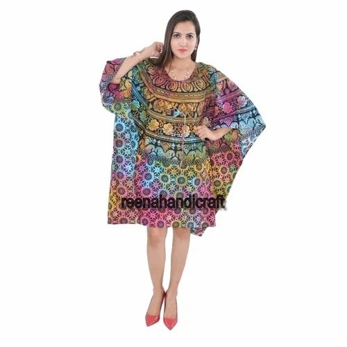 Cotton Ladies Printed Kaftan 