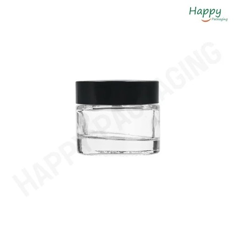 10Gm Clear Glass Cream Jar