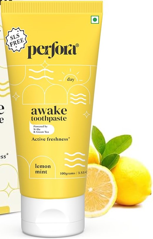 Perfora Awake Toothpaste Lemon Mint (100 Gms) - Storage Instructions: Store In A Dry Place