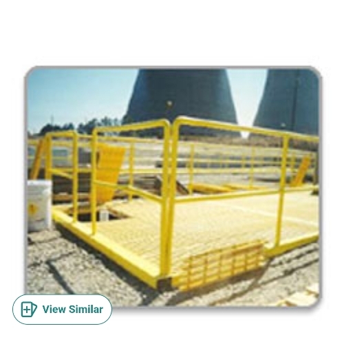 Frp Platform Grating - Durable FRP Yellow | Chemical Industry Industrial Use
