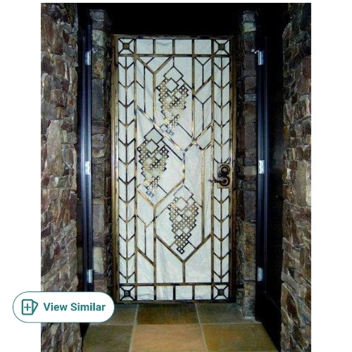 Iron Door - Iron, Customized Size, Silver | Durable, Corrosion Resistant, Rust Proof