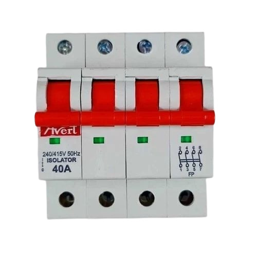 Avert 40a Four Pole Isolator