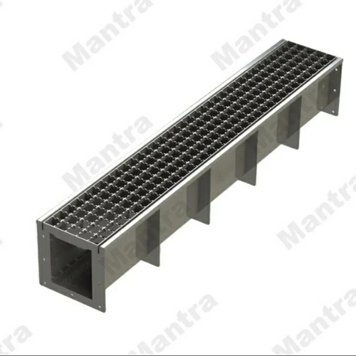 Stainless Steel Kitchen Channel Drain With Antiskid Grating