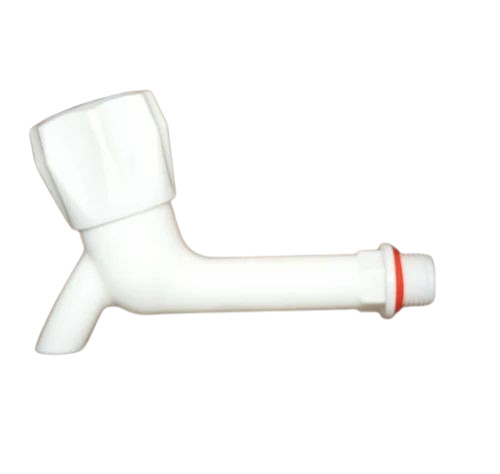White Plastic Long Body Bib Cock