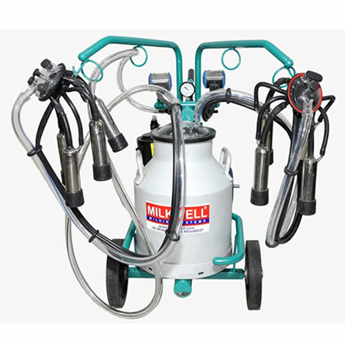 Milkwell Mwt2 Eco Single Bucket Milking Machine - Stainless Steel, Silver, Automatic | Environmental Friendly, Good Quality, Low Energy Consumption
