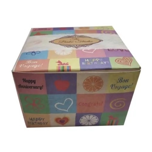 Printed Pastry Box  - Color: Multi Color