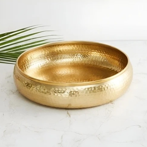 Hammered Metal Gold Urli