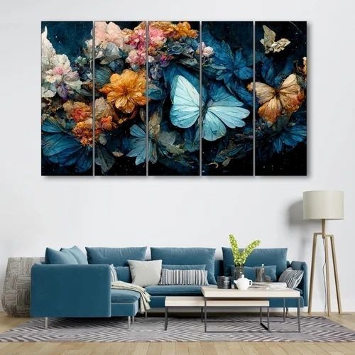 Beautiful Butterfly Wall Painting