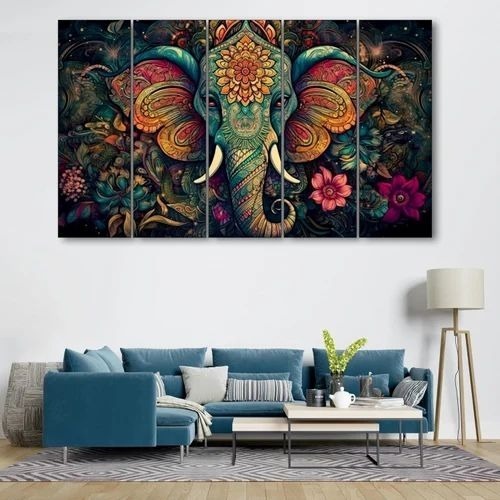 Decor Elephant Wall Painting