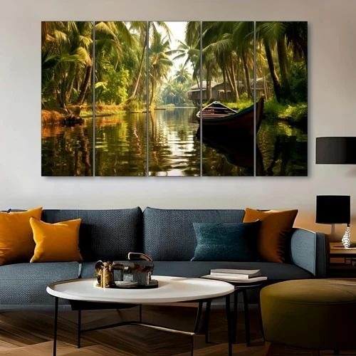 Kerala Backwaters Wall Painting