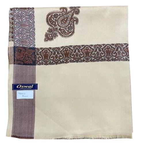 Ladies Cream Woolen Shawl