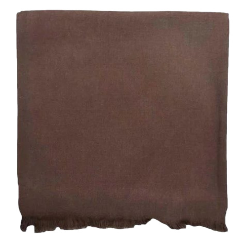 Ladies Woolen Shawl - Brown Wool, Printed Multicolor Design | Anti-Wrinkle, Comfortable, Fancy Warm Casual Wear for Women