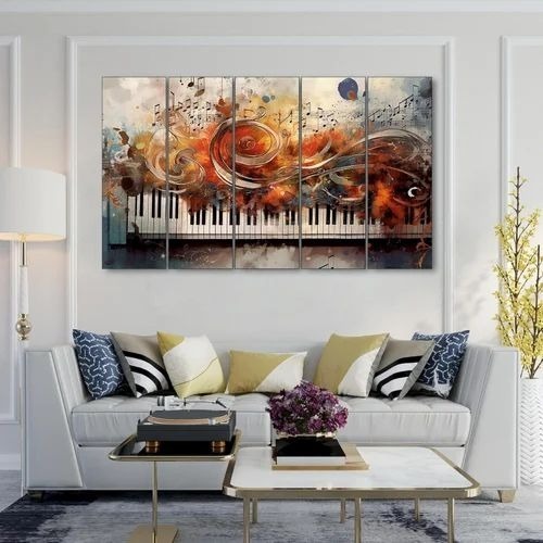 Music Piano Wall Painting