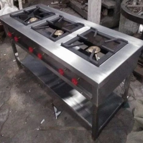 Ss Three Burner Range