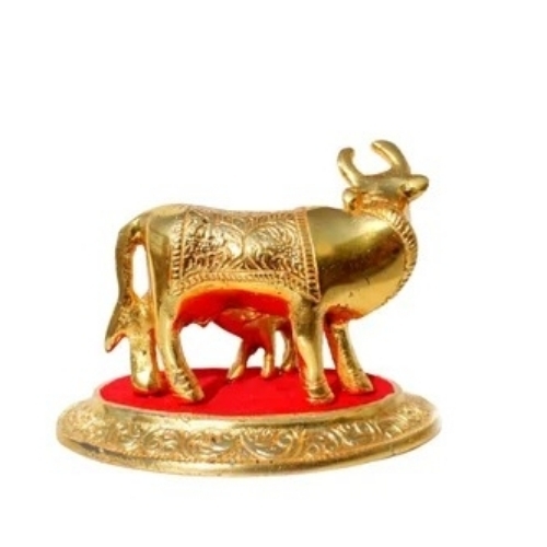 Brass Cow Statue