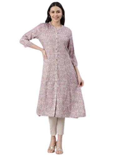 Ladies Rayon Printed Kurti