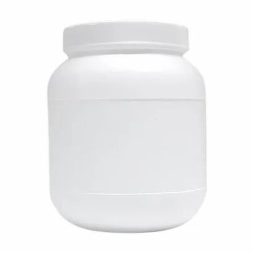 1 Ltr Milky Plastic Jar Bottle With Cap