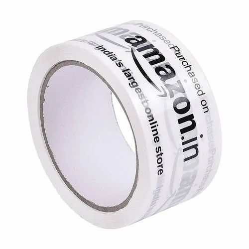 2 Inch White Bopp Printed Tape