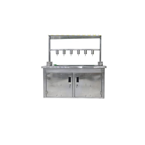6 Nozzle Panipuri Machine Golden Mirror Model - Size: Size: 64L X 74H X 36W