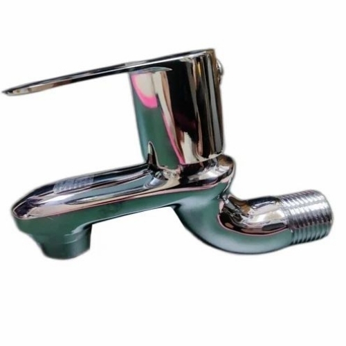 Bib Cock - Metal, Various Sizes, Silver | Easy To Install, Glossy Finish, Bathroom Fitting