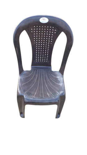 Black Plastic Armless Chair