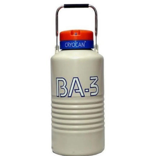 Cryocans Liquid Nitrogen Container - Plastic, 10 Liter, White | Durable, Thermal Insulation, Round Shape