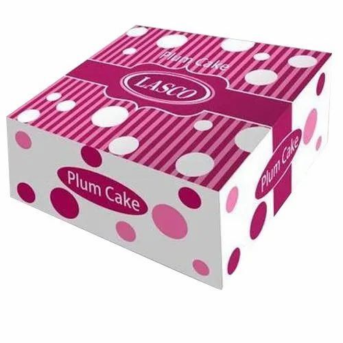 Modern Cake Box - Paper Material, Customized Size, Multicolor Design | Moisture Proof, Eco Friendly, Fine Finish, Digital Print