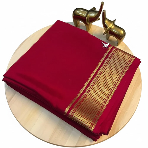 Plain Banarasi Silk Saree