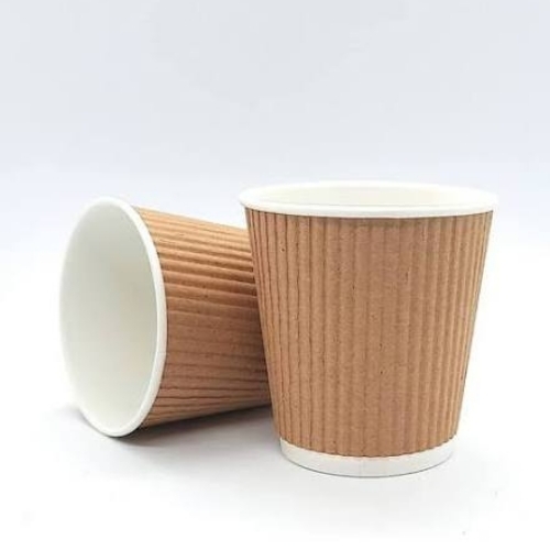 Brown Ripple Paper Cup