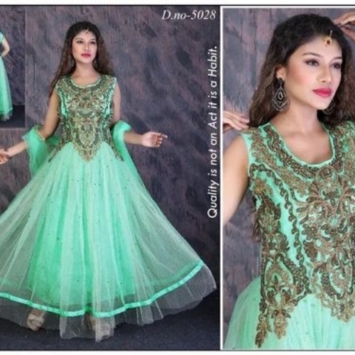 Double shaded gown