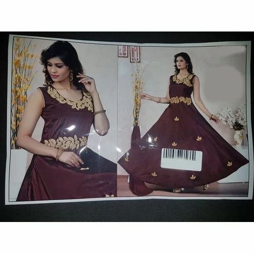 Ladies silk gown