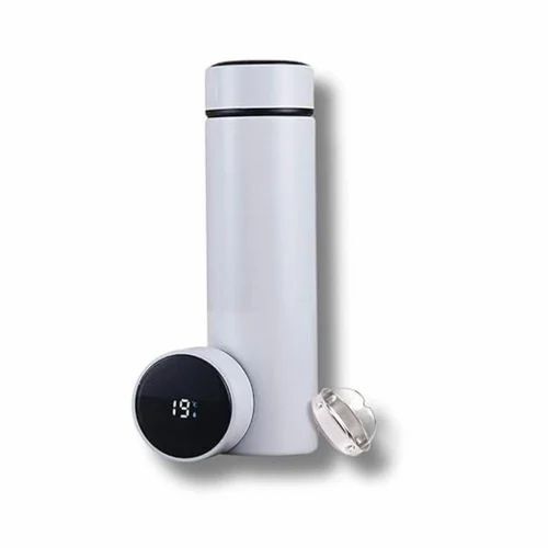 500ml White Temperature Water Bottle