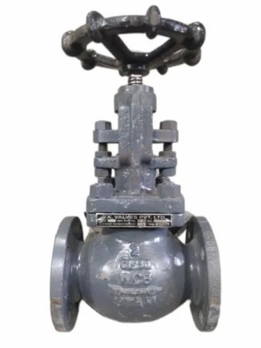 Cast Iron Globe Valve - Cast Steel, Standard Size, Silver | Manual Drive, Finished Surface