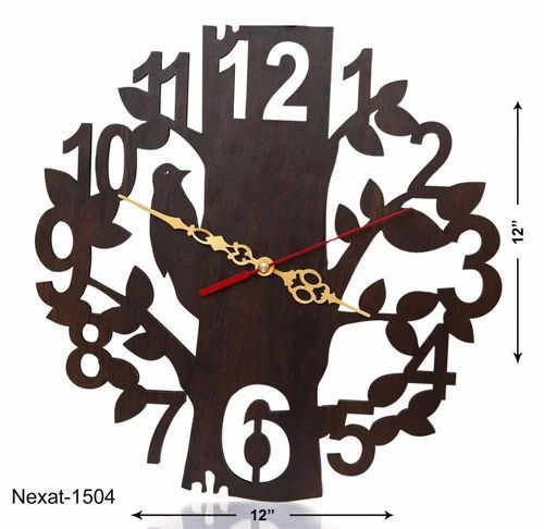 Handicraft Wooden Wall Clock