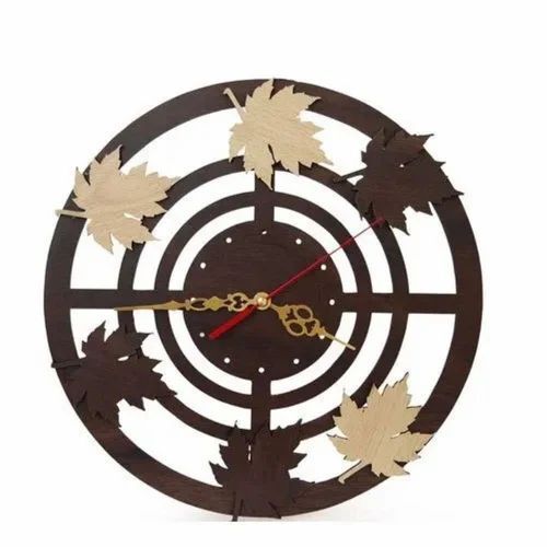 Round Wooden Wall Clock