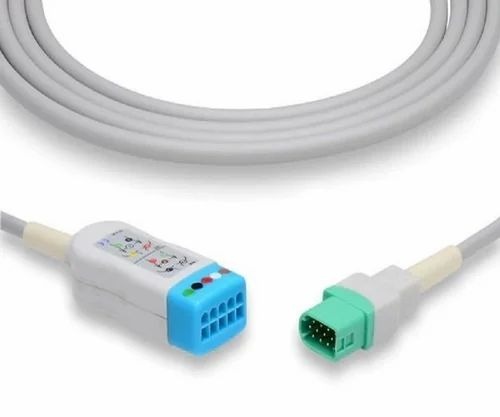 White Mindray Datascope Compatible Ecg Trunk Cable