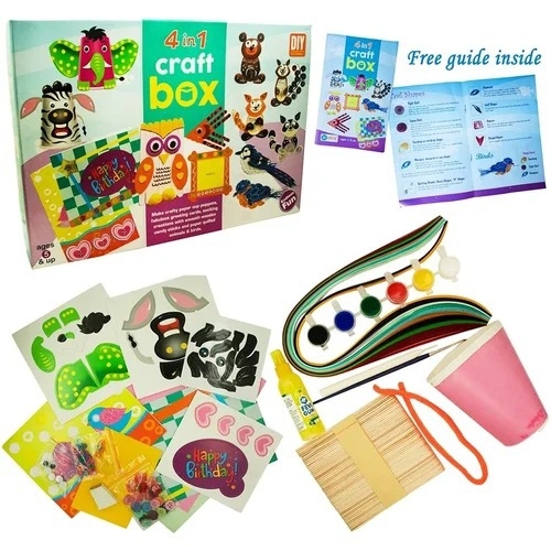 4 In 1 Diy Board Game Craft Box