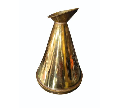 5 Litre Brass Conical Measuring Jar - Brass, 5 Litre, Golden | Easy to Use, Liquid Volume Measurement for Laboratories