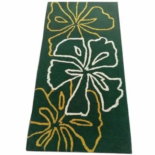 Green Designer Floor Carpet