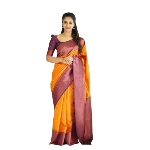 Jacquard Soft Lichi Silk Saree