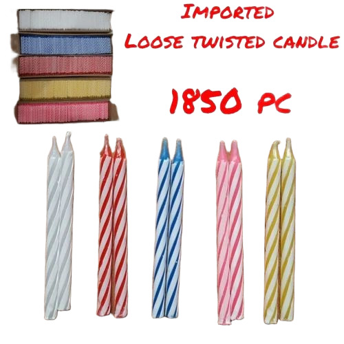 Loose Twisted Birthday Candles