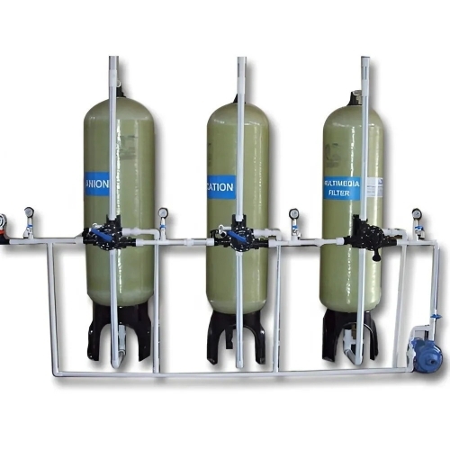 Mild Steel Semi Automatic Water Softener Plant
