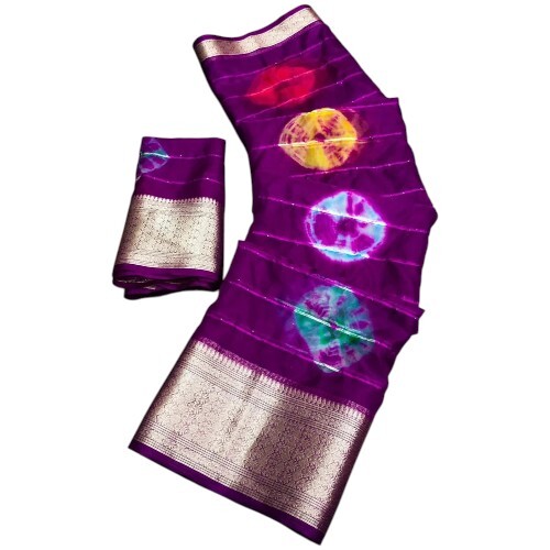 Purple Jacquard Saree