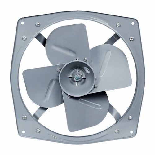 Electric Exhaust Fans - Metal, Gray, 4-Blade, 220-440V | Low Power Consumption, Tested Quality Standards
